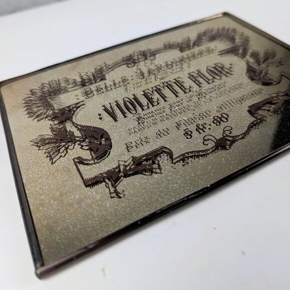Small Decorative Mirror Vintage French Perfume Label - Picture 3 of 7